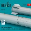 RESKIT RS48-0590 B83 nuclear bombs (2 pcs) (F-15E, F-16, F/A-18, F-111, FB-111, B-1B, B-2, B-52) (3D Printed) (1/48)